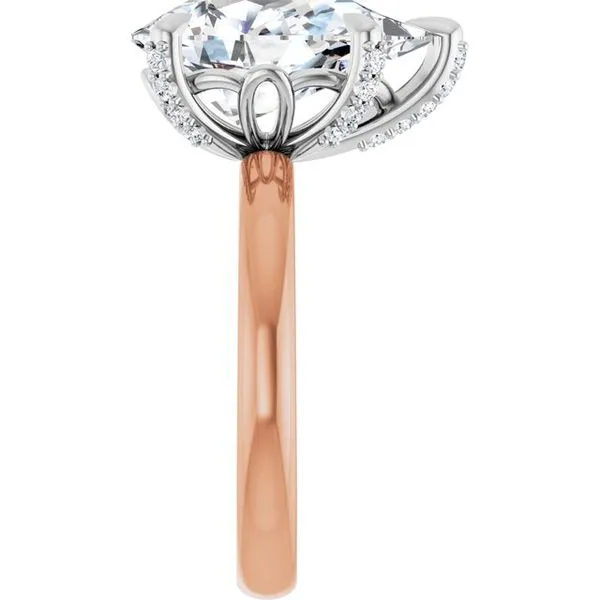 Claw-Prong Accented Engagement Ring Image 4 Futer Bros Jewelers York, PA