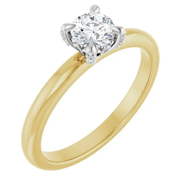 Claw-Prong Accented Engagement Ring Redlands Jewelers Redlands, CA