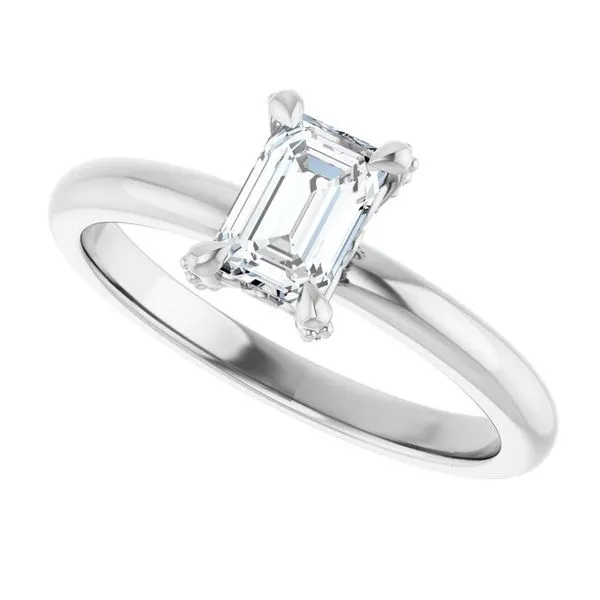 Claw-Prong Accented Engagement Ring Image 5 Paul James Jewelers Angels Camp, CA