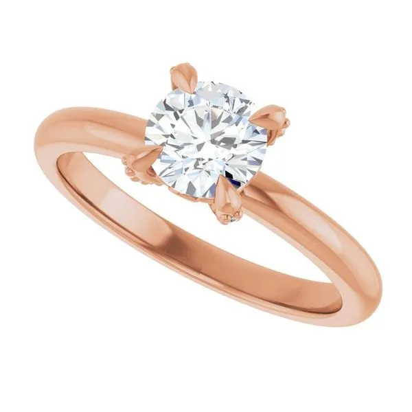 Claw-Prong Accented Engagement Ring Image 5 Mark Jewellers La Crosse, WI