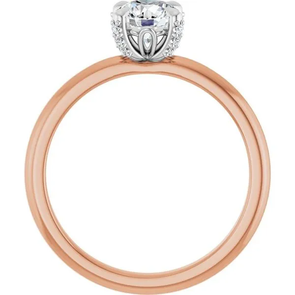 Claw-Prong Accented Engagement Ring Image 2 Stuart Benjamin & Co. Jewelry Designs San Diego, CA
