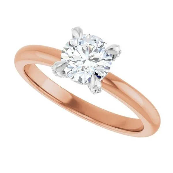 Claw-Prong Accented Engagement Ring Image 5 Stuart Benjamin & Co. Jewelry Designs San Diego, CA
