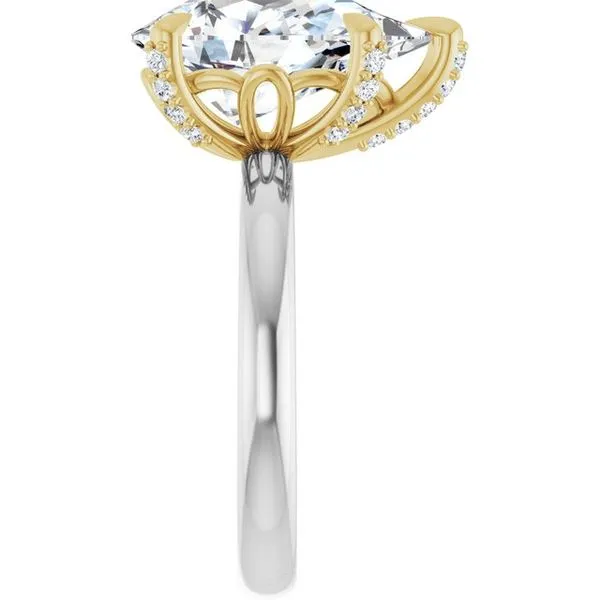 Claw-Prong Accented Engagement Ring Image 4 Mark Jewellers La Crosse, WI