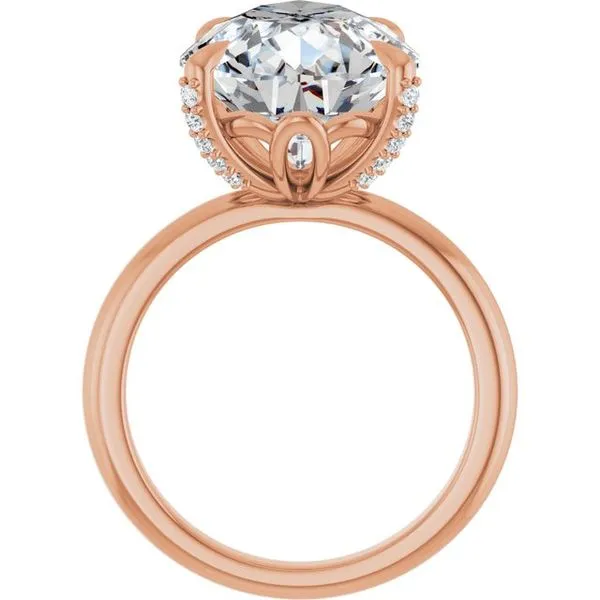 Claw-Prong Accented Engagement Ring Image 2 J. Thomas Jewelers Rochester Hills, MI