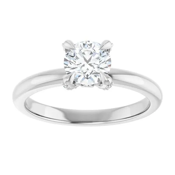 Claw-Prong Accented Engagement Ring Image 3 J. Thomas Jewelers Rochester Hills, MI