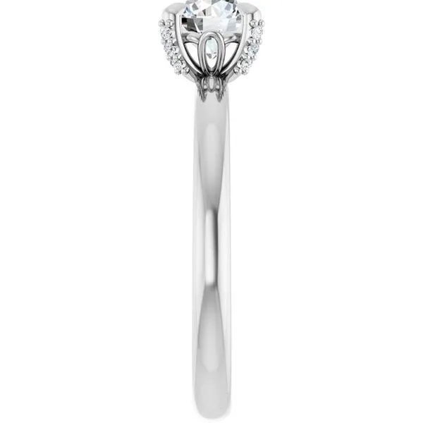 Claw-Prong Accented Engagement Ring Image 4 Futer Bros Jewelers York, PA