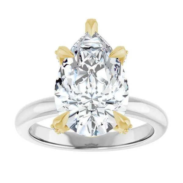 Claw-Prong Accented Engagement Ring Image 3 Shipley's Fine Jewelry Hampstead, MD