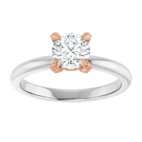 Claw-Prong Accented Engagement Ring Image 3 J. Thomas Jewelers Rochester Hills, MI