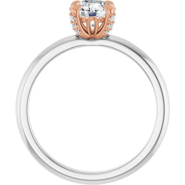 Claw-Prong Accented Engagement Ring Image 2 Austin's Fine Diamonds & Jewelry Lyndhurst, NJ