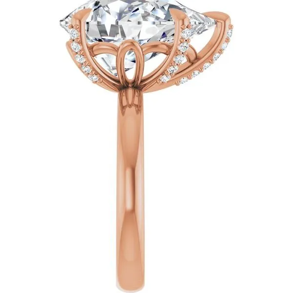 Claw-Prong Accented Engagement Ring Image 4 Shipley's Fine Jewelry Hampstead, MD