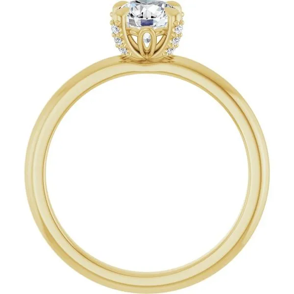 Claw-Prong Accented Engagement Ring Image 2 Mark Jewellers La Crosse, WI