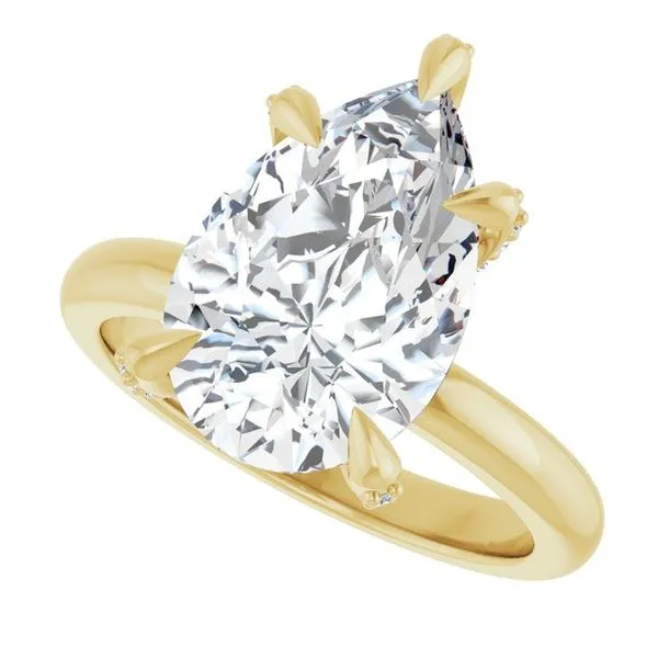 Claw-Prong Accented Engagement Ring Image 5 Shipley's Fine Jewelry Hampstead, MD