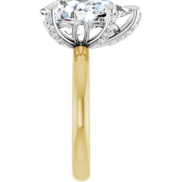 Claw-Prong Accented Engagement Ring Image 4 Raleigh Diamond Fine Jewelry Raleigh, NC