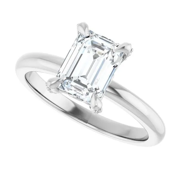 Claw-Prong Accented Engagement Ring Image 5 Vulcan's Forge LLC KANSAS CITY, MO