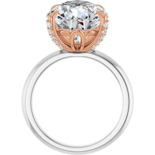 Claw-Prong Accented Engagement Ring Image 2 Northwood Jewelers Northwood, OH