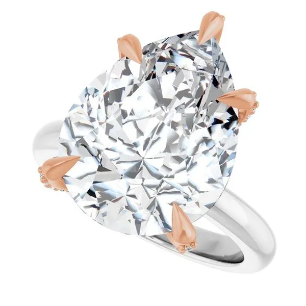 Claw-Prong Accented Engagement Ring Image 5 Futer Bros Jewelers York, PA