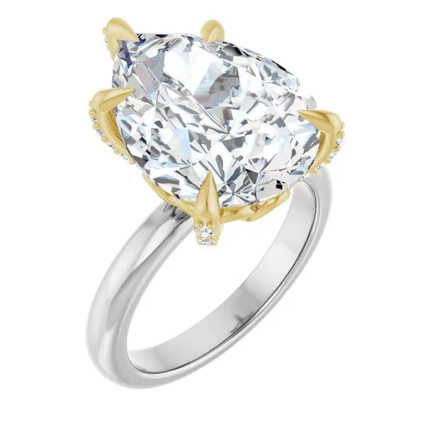 Claw-Prong Accented Engagement Ring Paul James Jewelers Angels Camp, CA