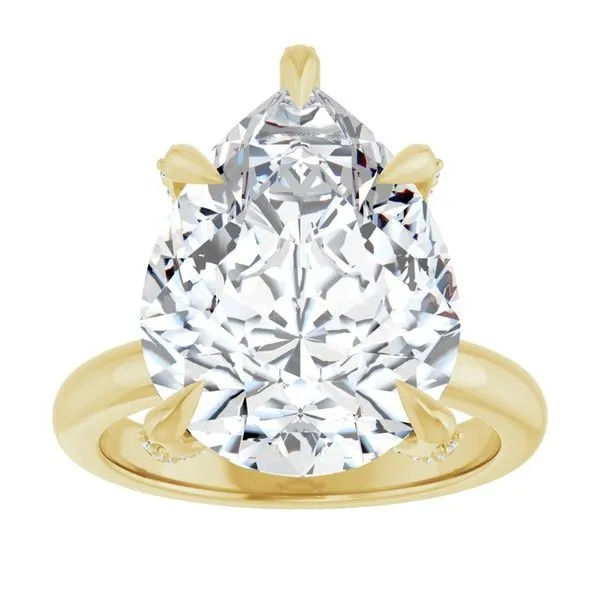 Claw-Prong Accented Engagement Ring Image 3 Vulcan's Forge LLC KANSAS CITY, MO