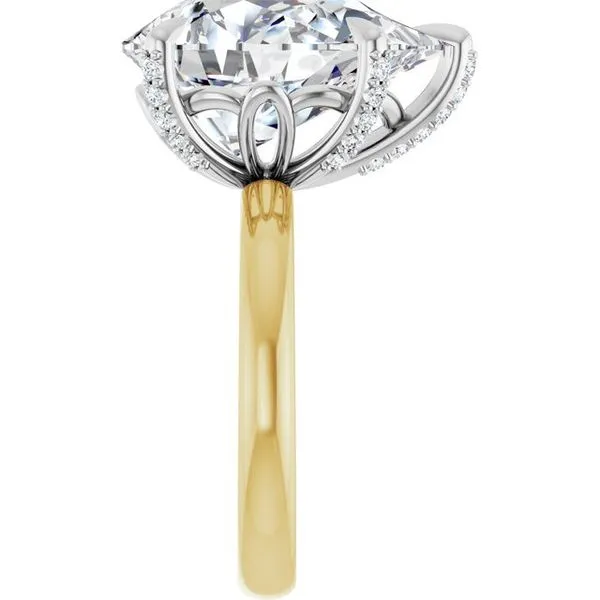 Claw-Prong Accented Engagement Ring Image 4 Don's Jewelry & Design Washington, IA