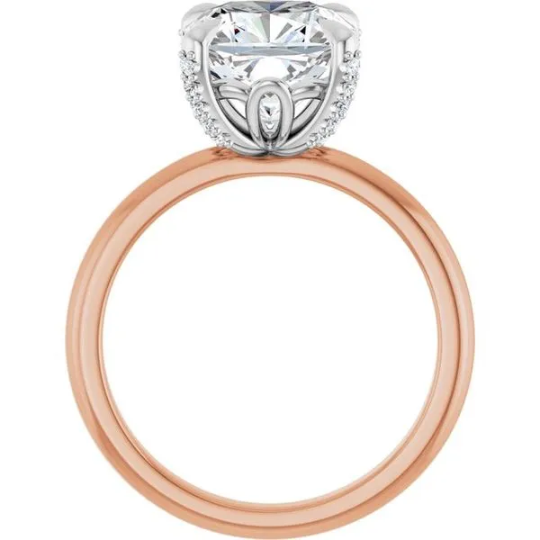 Claw-Prong Accented Engagement Ring Image 2 J. Thomas Jewelers Rochester Hills, MI