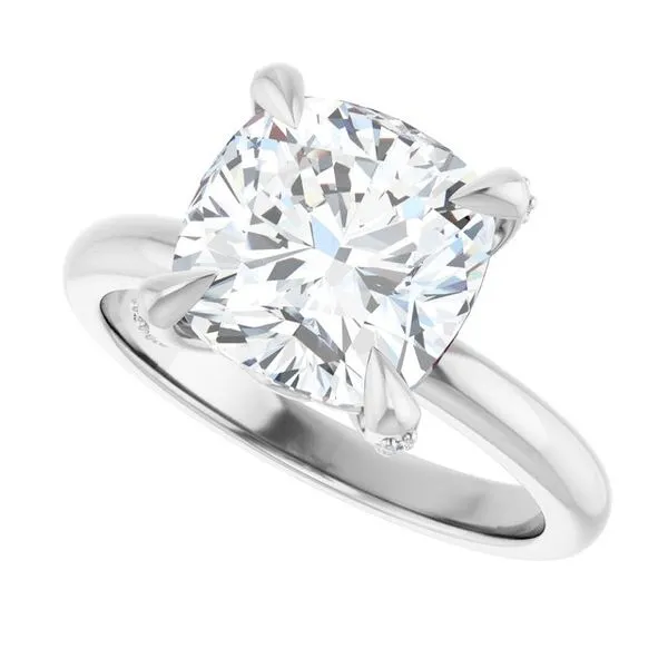 Claw-Prong Accented Engagement Ring Image 5 Don's Jewelry & Design Washington, IA