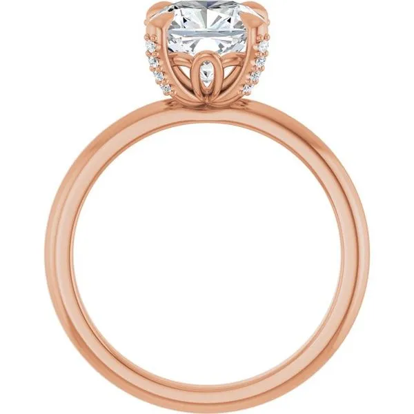 Claw-Prong Accented Engagement Ring Image 2 Mark Jewellers La Crosse, WI