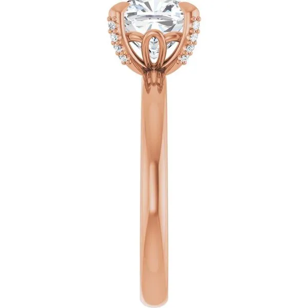 Claw-Prong Accented Engagement Ring Image 4 Futer Bros Jewelers York, PA