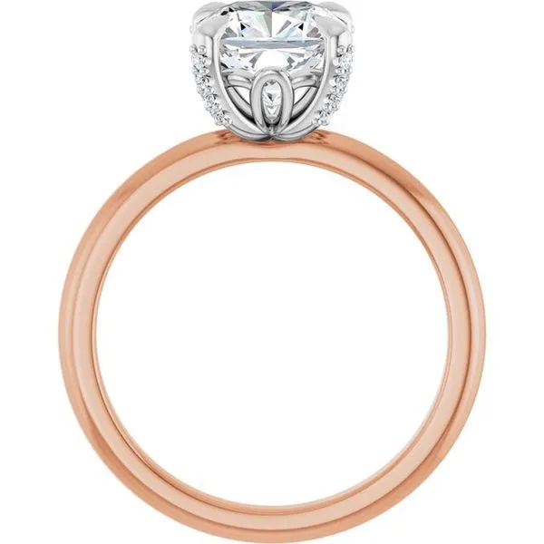 Claw-Prong Accented Engagement Ring Image 2 Futer Bros Jewelers York, PA