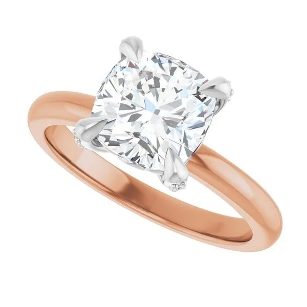 Claw-Prong Accented Engagement Ring Image 5 Mark Jewellers La Crosse, WI