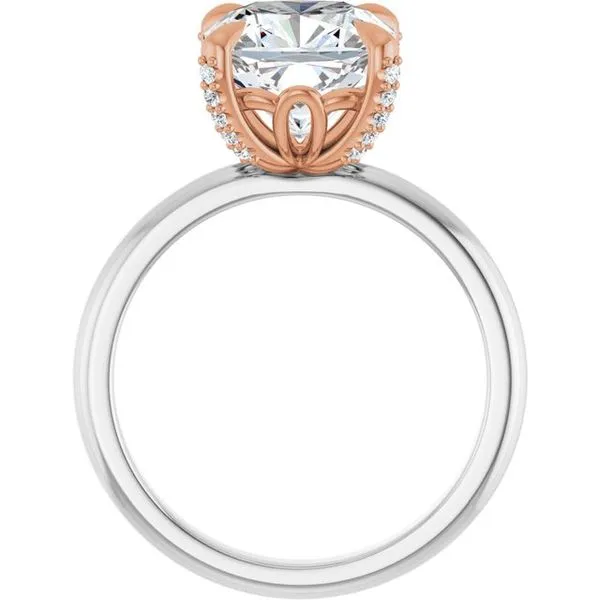 Claw-Prong Accented Engagement Ring Image 2 Vulcan's Forge LLC KANSAS CITY, MO