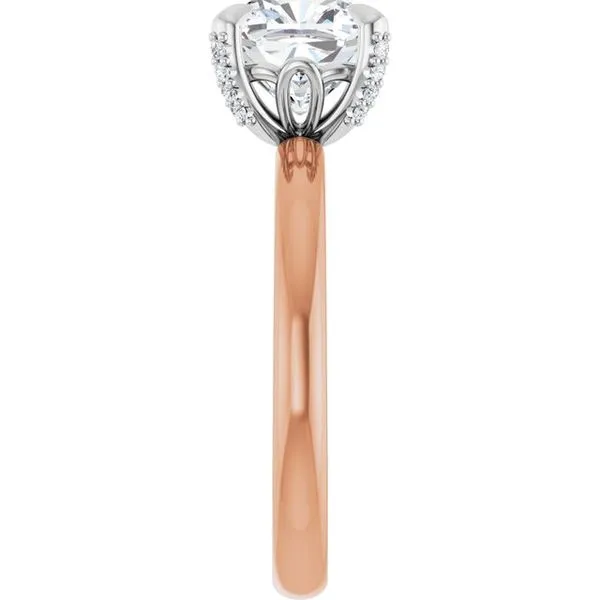 Claw-Prong Accented Engagement Ring Image 4 Mark Jewellers La Crosse, WI