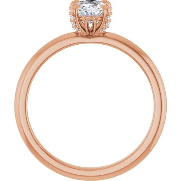 Claw-Prong Accented Engagement Ring Image 2 Arezzo Jewelers Elmwood Park, IL