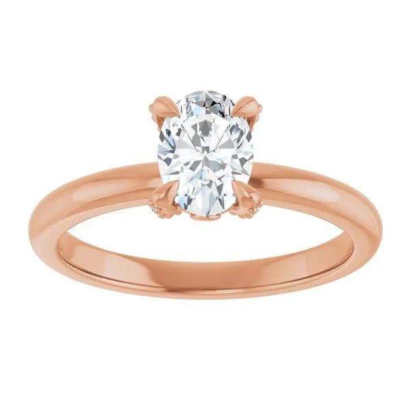 Claw-Prong Accented Engagement Ring Image 3 Arezzo Jewelers Elmwood Park, IL
