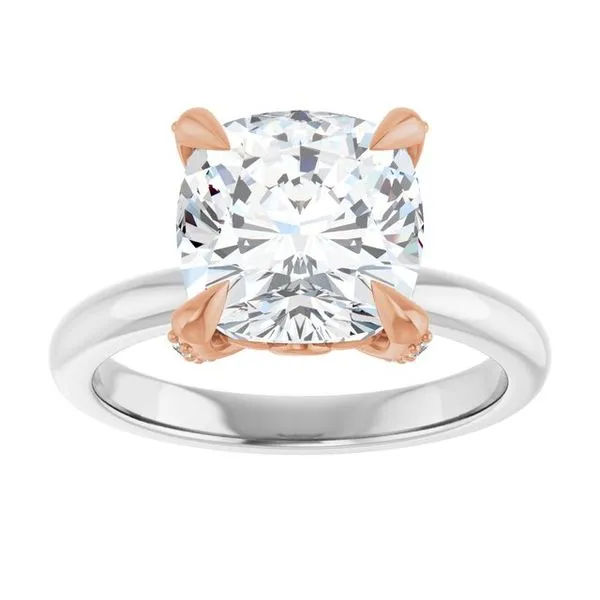 Claw-Prong Accented Engagement Ring Image 3 Futer Bros Jewelers York, PA