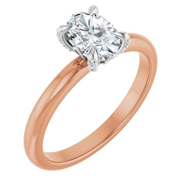 Claw-Prong Accented Engagement Ring