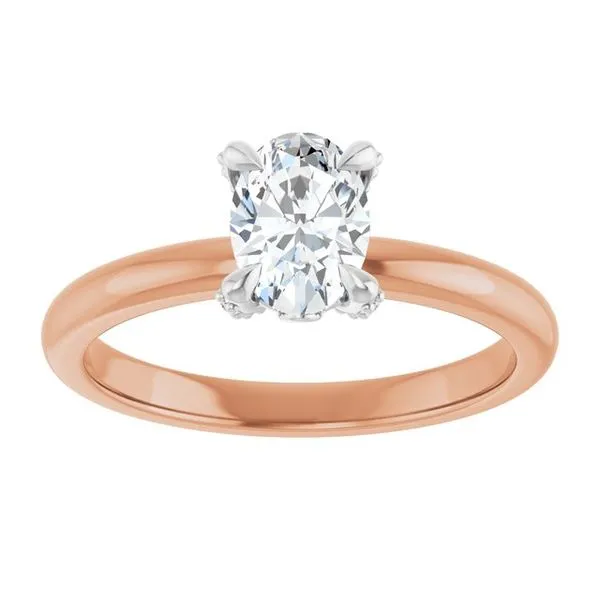 Claw-Prong Accented Engagement Ring Image 3 Clater Jewelers Louisville, KY