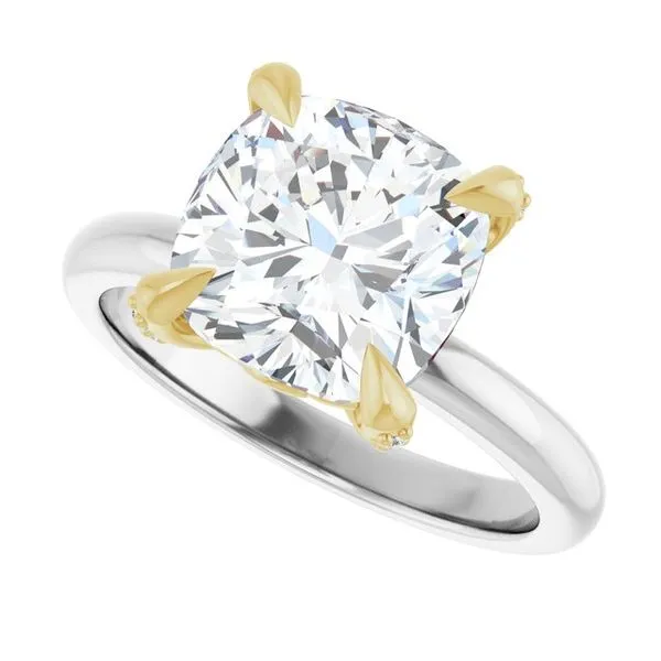Claw-Prong Accented Engagement Ring Image 5 Arezzo Jewelers Elmwood Park, IL
