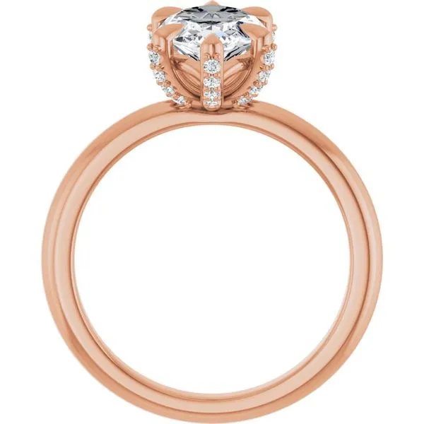 Claw-Prong Accented Engagement Ring Image 2 JF Jones Jewelers Rochester, NY