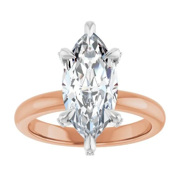 Claw-Prong Accented Engagement Ring Image 3 Mark Jewellers La Crosse, WI