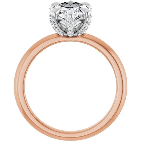 Claw-Prong Accented Engagement Ring Image 2 Vulcan's Forge LLC KANSAS CITY, MO