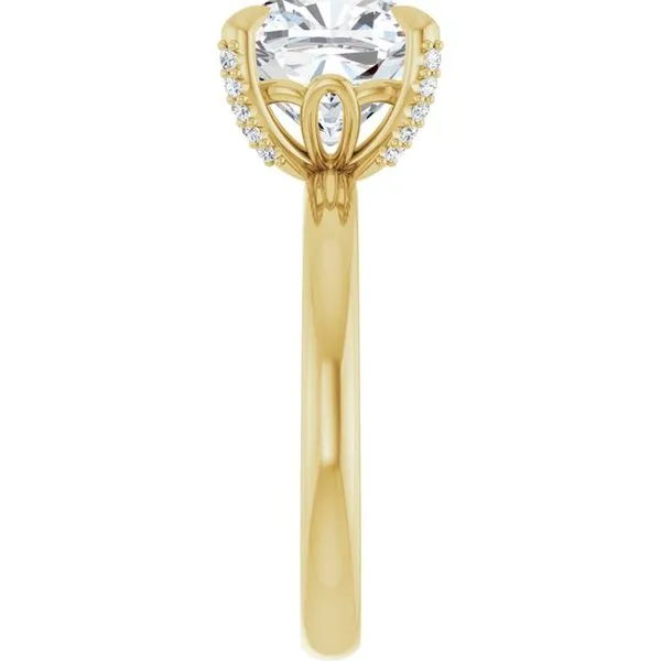 Claw-Prong Accented Engagement Ring Image 4 J. Thomas Jewelers Rochester Hills, MI