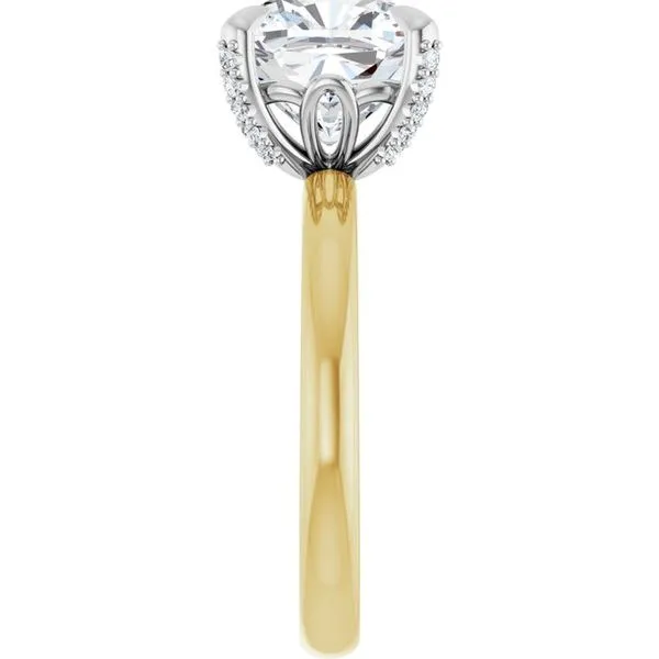 Claw-Prong Accented Engagement Ring Image 4 Jimmy Smith Jewelers Decatur, AL