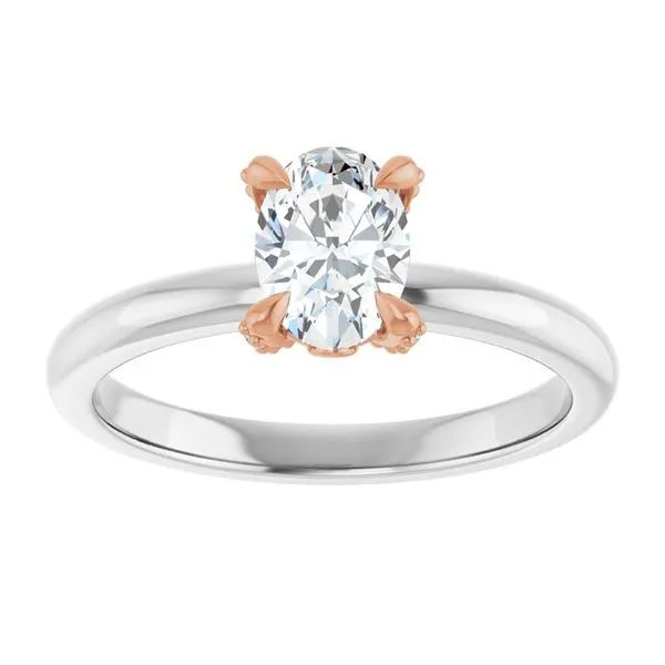 Claw-Prong Accented Engagement Ring Image 3 Jimmy Smith Jewelers Decatur, AL