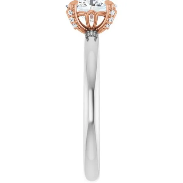 Claw-Prong Accented Engagement Ring Image 4 J. Thomas Jewelers Rochester Hills, MI