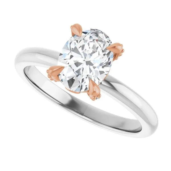 Claw-Prong Accented Engagement Ring Image 5 Clater Jewelers Louisville, KY