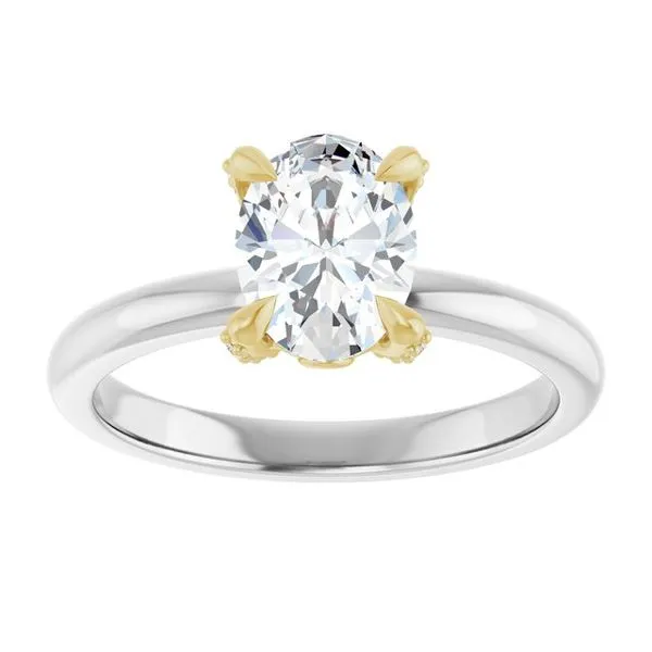 Claw-Prong Accented Engagement Ring Image 3 J. Thomas Jewelers Rochester Hills, MI