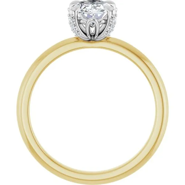 Claw-Prong Accented Engagement Ring Image 2 J. West Jewelers Round Rock, TX