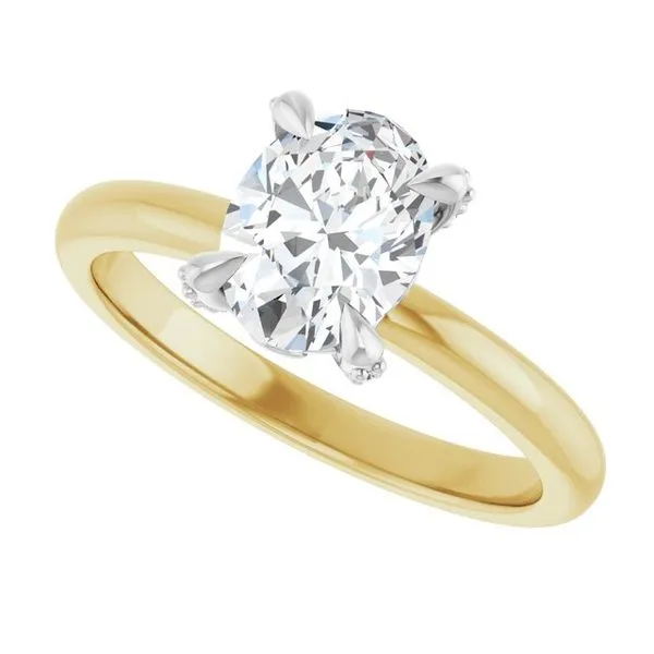 Claw-Prong Accented Engagement Ring Image 5 J. Thomas Jewelers Rochester Hills, MI