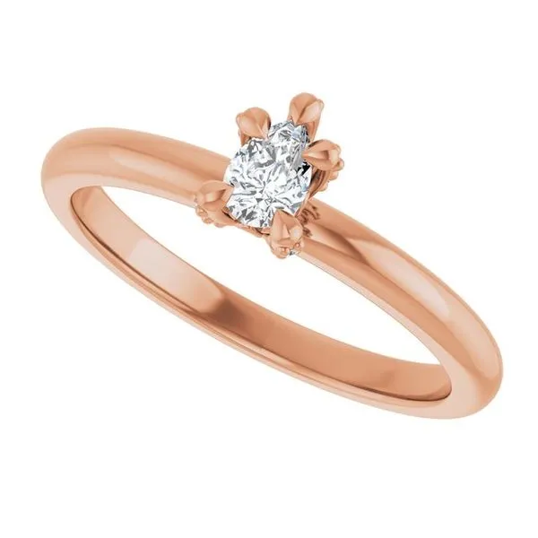 Claw-Prong Accented Engagement Ring Image 5 Mark Jewellers La Crosse, WI