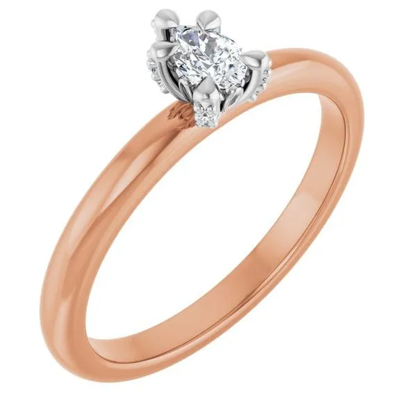 Claw-Prong Accented Engagement Ring Don's Jewelry & Design Washington, IA